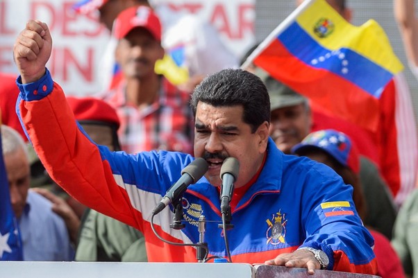 Maduro at Venezuela's election campaign