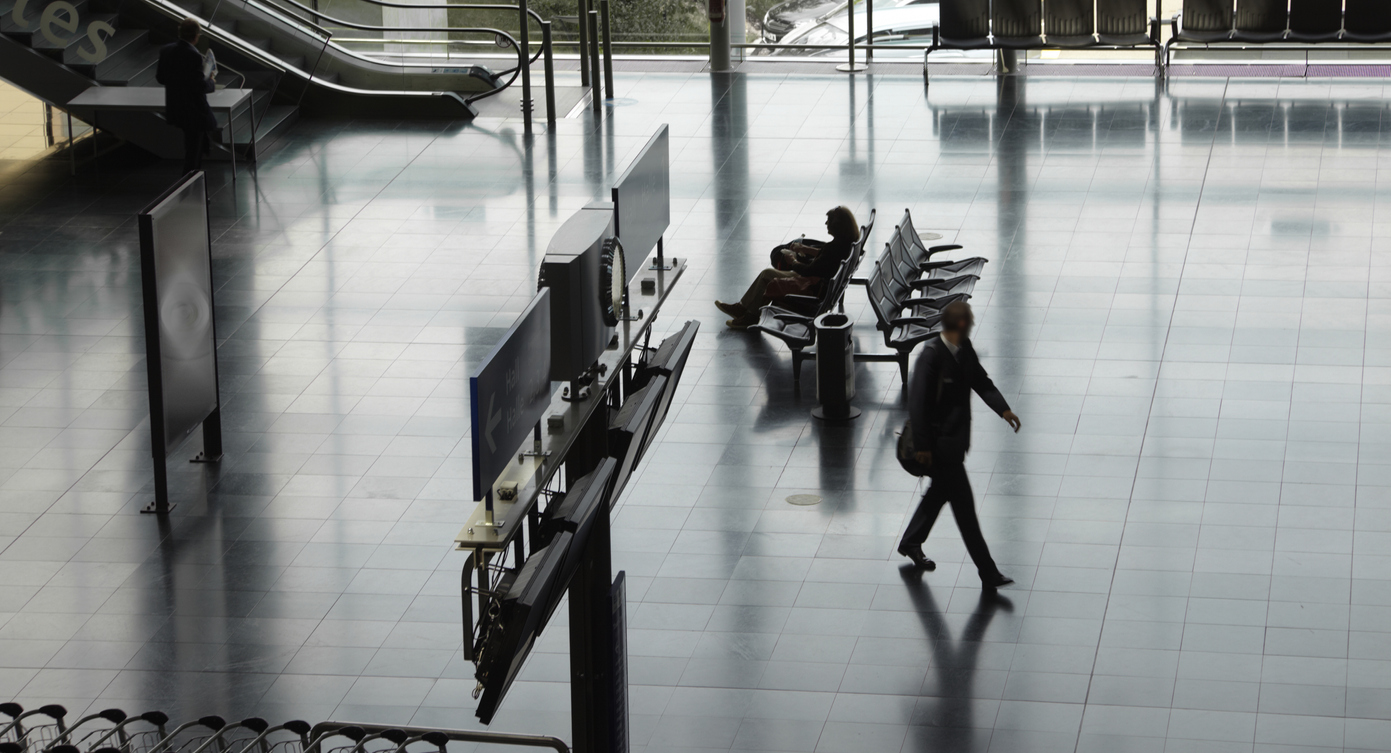 Evacuated airport due to an airport bomb threat